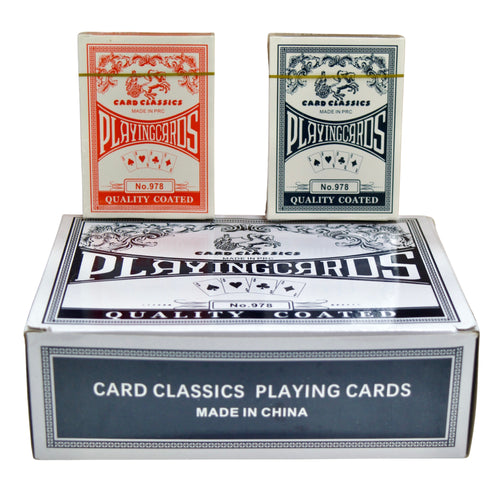 Three boxes of Card Classics playing cards on a white background