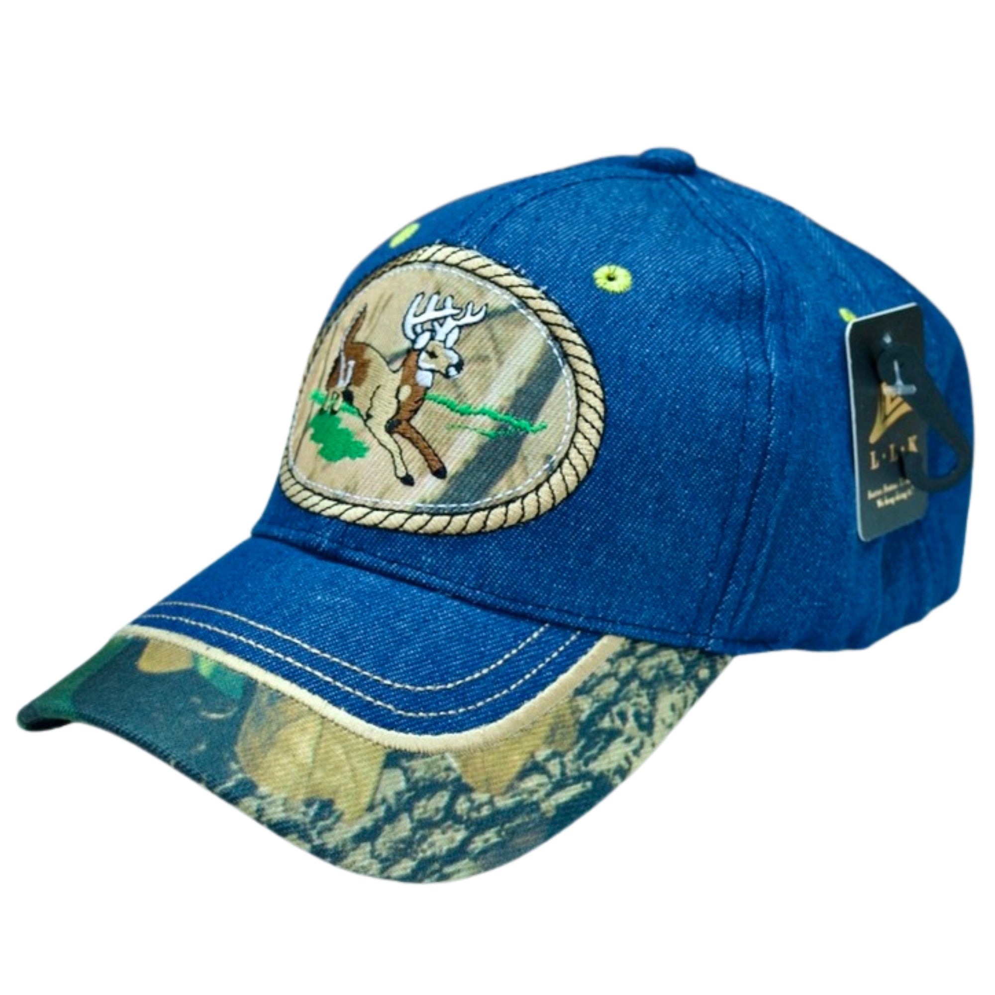 Hunting Camo with Deer Baseball Cap