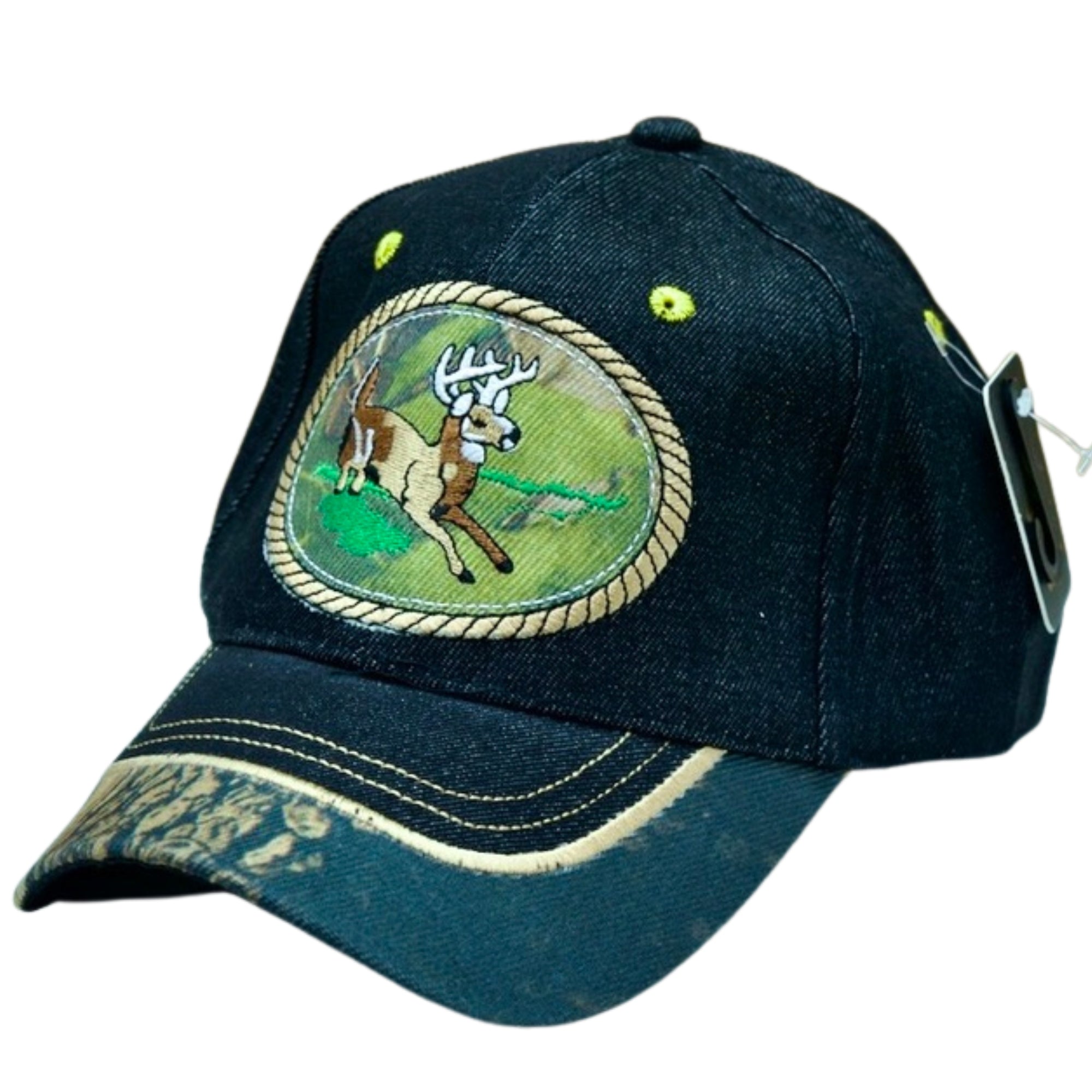 Hunting Camo with Deer Baseball Cap