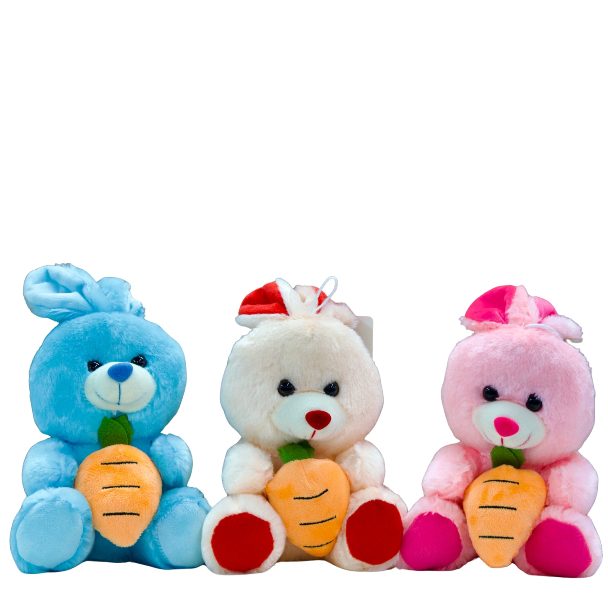 Cute Teddy Bear Plush Holding Carrot – Easter Bunny Style Stuffed Toy