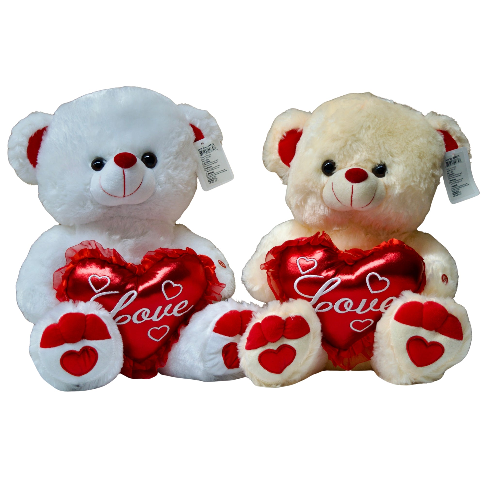 White teddy bear wearing a colorful birthday hat with 'Happy Birthday' text on a white background